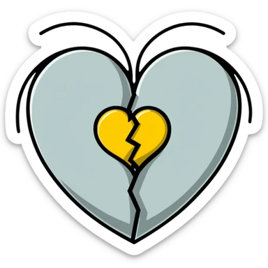 Wu-Tang Clan logo inside a heart sticker