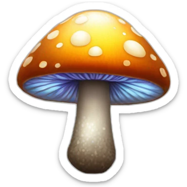 disco ball mushroom sticker