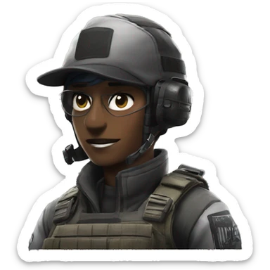 Rainbow six siege ash  sticker