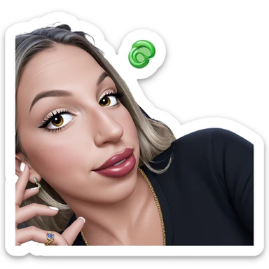 jewelry beauty in black sticker