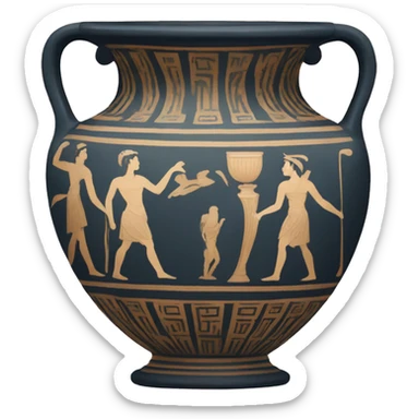 ancient greek vase sticker