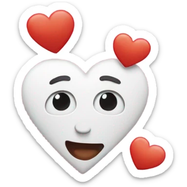 Crest an emoji with the words “I LOVE YOU” sticker