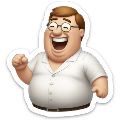 peter griffin laughing sticker