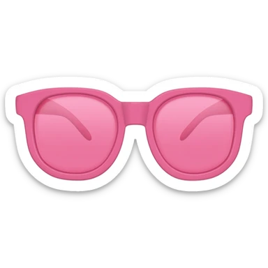 Pink glasses sticker