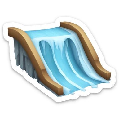 Ice slide sticker