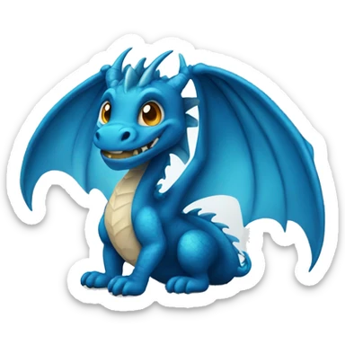 dragon azul  sticker