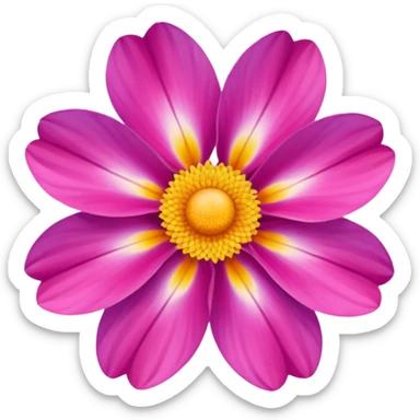 summer flower sticker