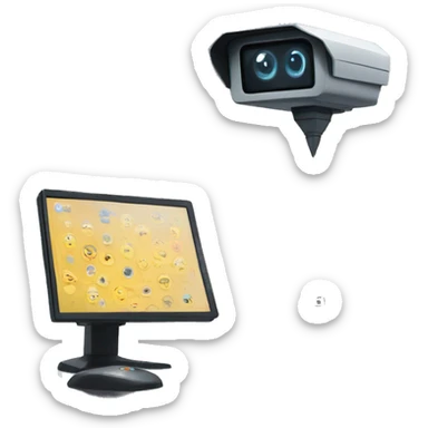 Monitoring System and Security  sticker