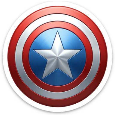 Captain America shield emoji sticker