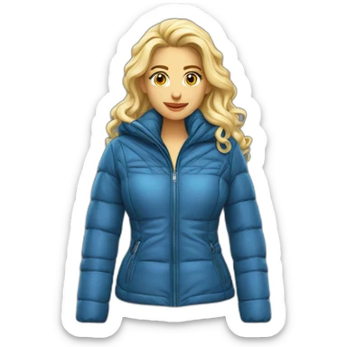 veste doudoune sexy entiere sticker