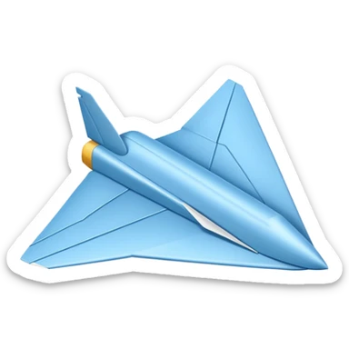Paper plane sticker