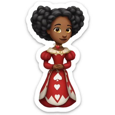 Queen of Hearts sticker