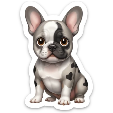 French bulldog Merle  sticker