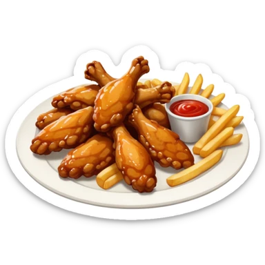 Wing stop meal  sticker