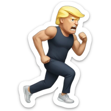 Trump Exercising sticker
