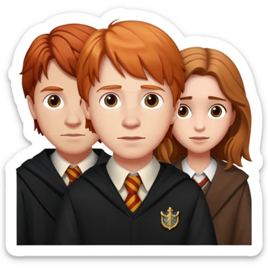 Ron Weasley and Hermione granger  sticker