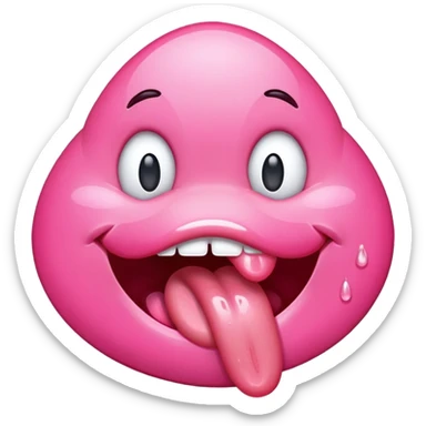 drooling tongue out emoji  sticker