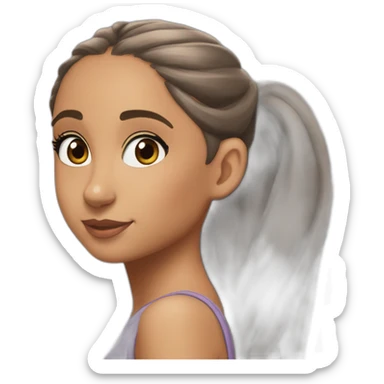 ariana grande with a ponnytail sticker