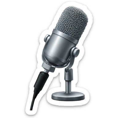 podcast microphone sticker