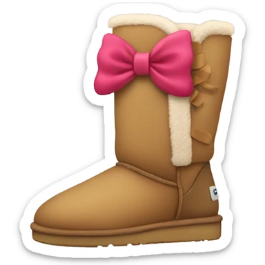 uggs with bow sticker