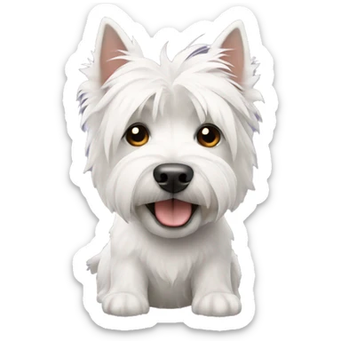 A west highland white terrier sticker