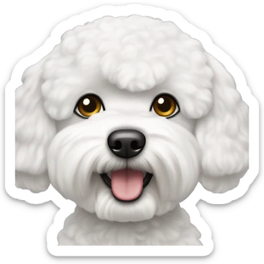 bichon frise sticker