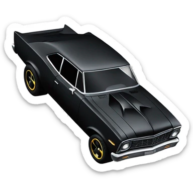 Side view 69 Nova Batman’s edition. Scary and fast shaped like a spider  sticker