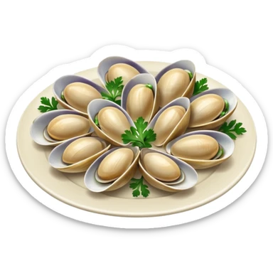 Steamed clams sticker