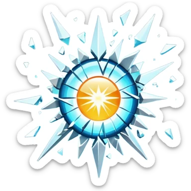 exploding spotlight sticker