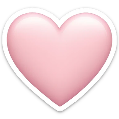 pastel pink heart sticker