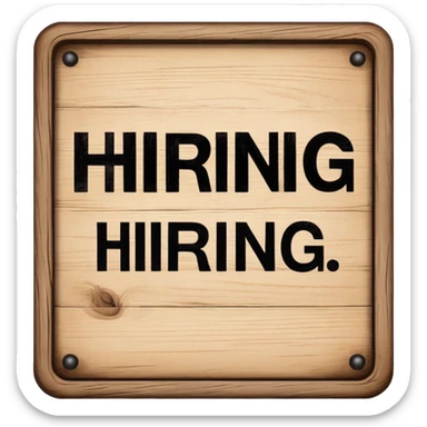 Hiring Type sticker