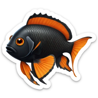 I need a black nemo fish  sticker