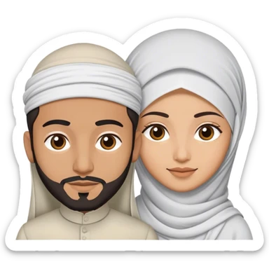Muslim couple  sticker