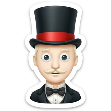 monopoly man sticker