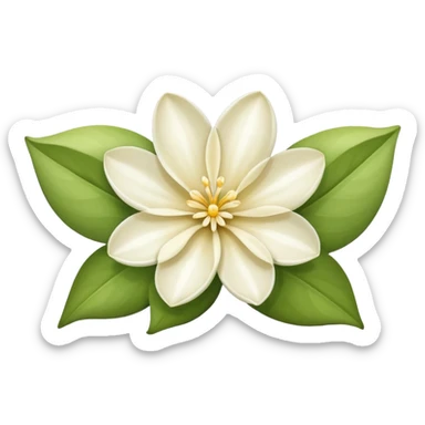 Vanilla flower sticker