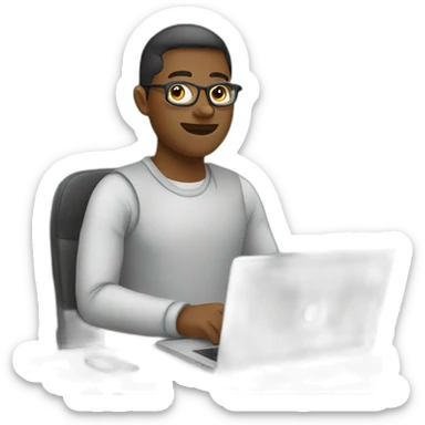 remote worker sticker