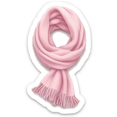 light pink scarf sticker