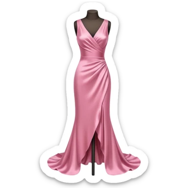 dress mannequin with pink dress sticker