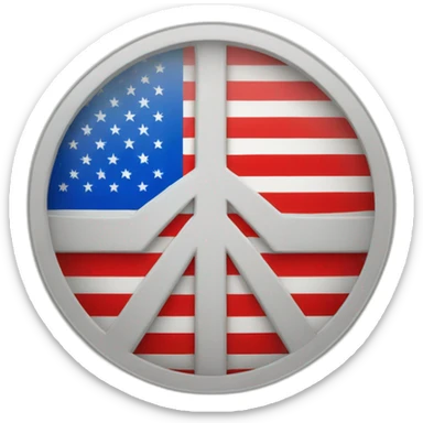 Flag of peace sticker