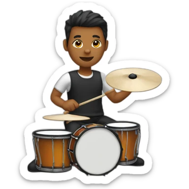 Drumming sticker