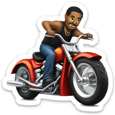 Lowrider 3 wheeling sticker