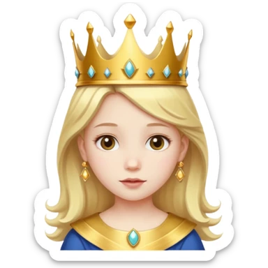 royal girl child sticker