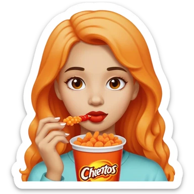 Hot Cheetos girl sticker