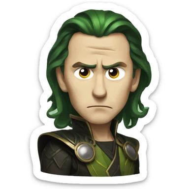 dissapointed loki sticker