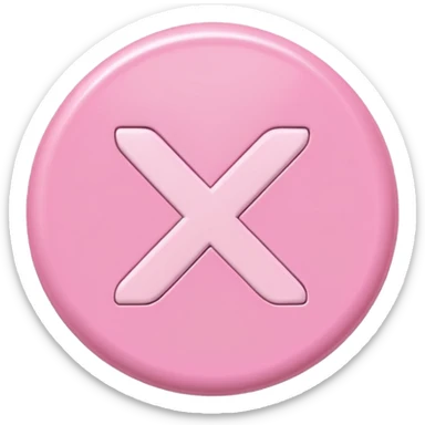 baby pink check mark button sticker