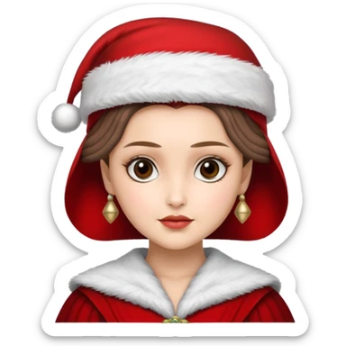 padme amidala santa sticker
