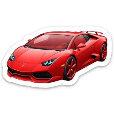 Red Lamborghini sticker
