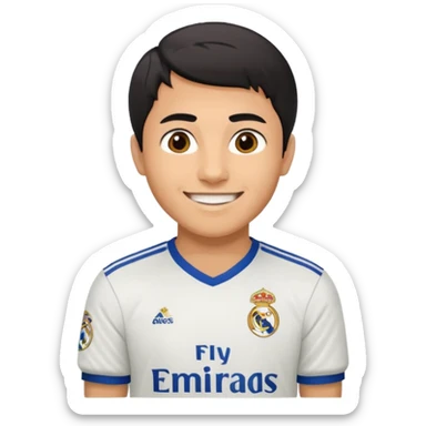 football supporter, real madrid sticker