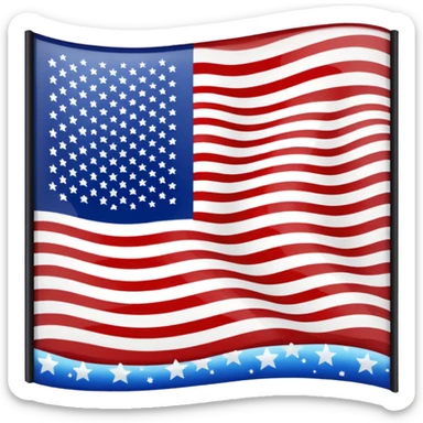 America in Distress upside down flag emoji sticker