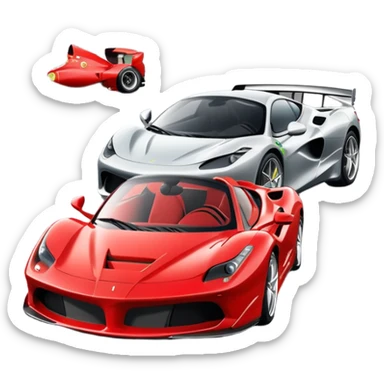 Ferrari versus McLaren  sticker